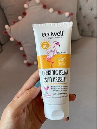 Ecowell Organik Güneş Kremi 50 SPF+