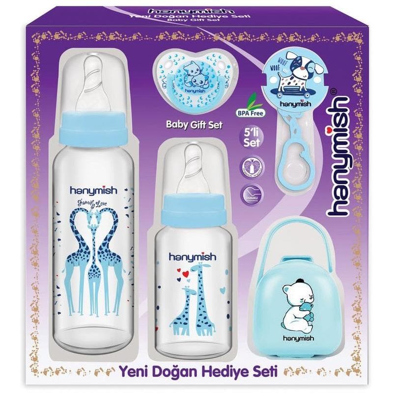 Hanymish Yenidoğan Cam Hediye Seti