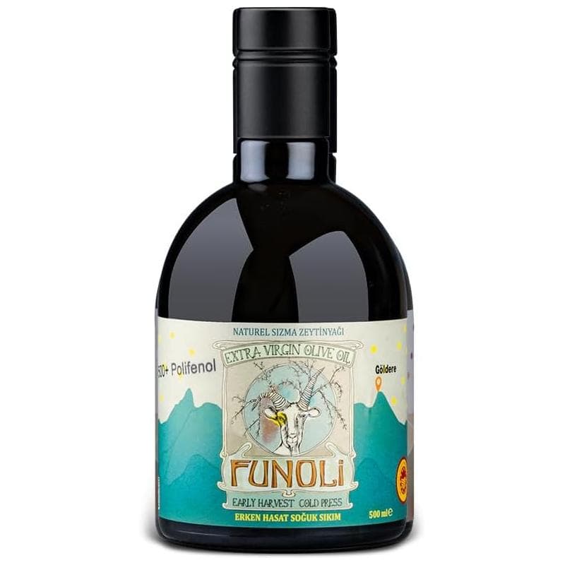 Funoli Göldere Premium 644 Polifenol Natürel Sızma Zeytinyağı 500 ml