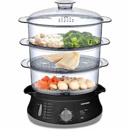 GoldMaster Steamcook 60 Dakika Zaman Ayarlı 10 Litre Bpa İçermeyen Buharlı Pişirici